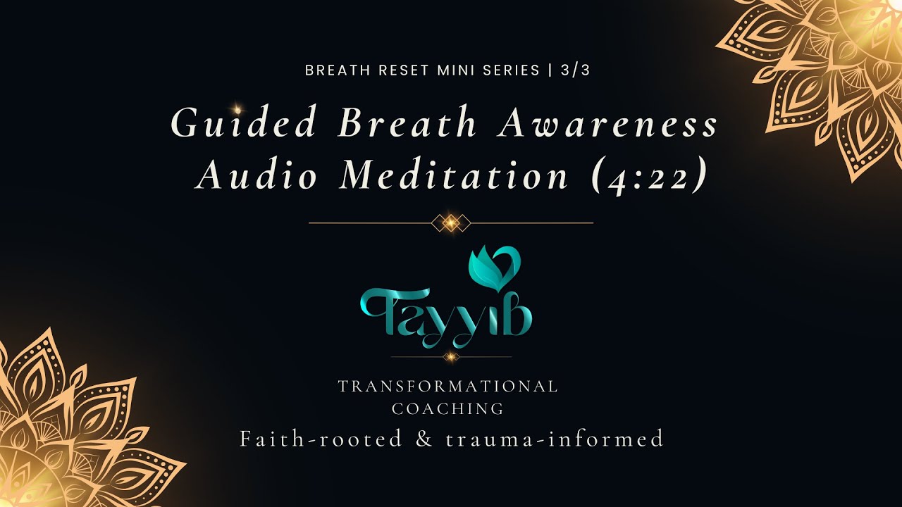 Guided Breath Awareness Meditation (Audio) (4:22) | Breath Reset 3/3