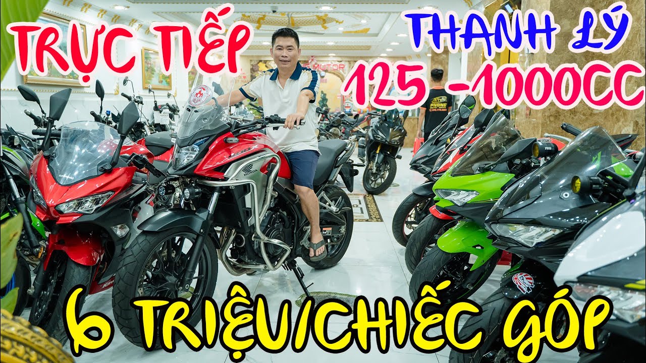Trực tiếp thanh lý motor kawsaki honda cb500x cb650r yamaha r3 r15v3 r15m gsx150r z1000 ninja650 sốc