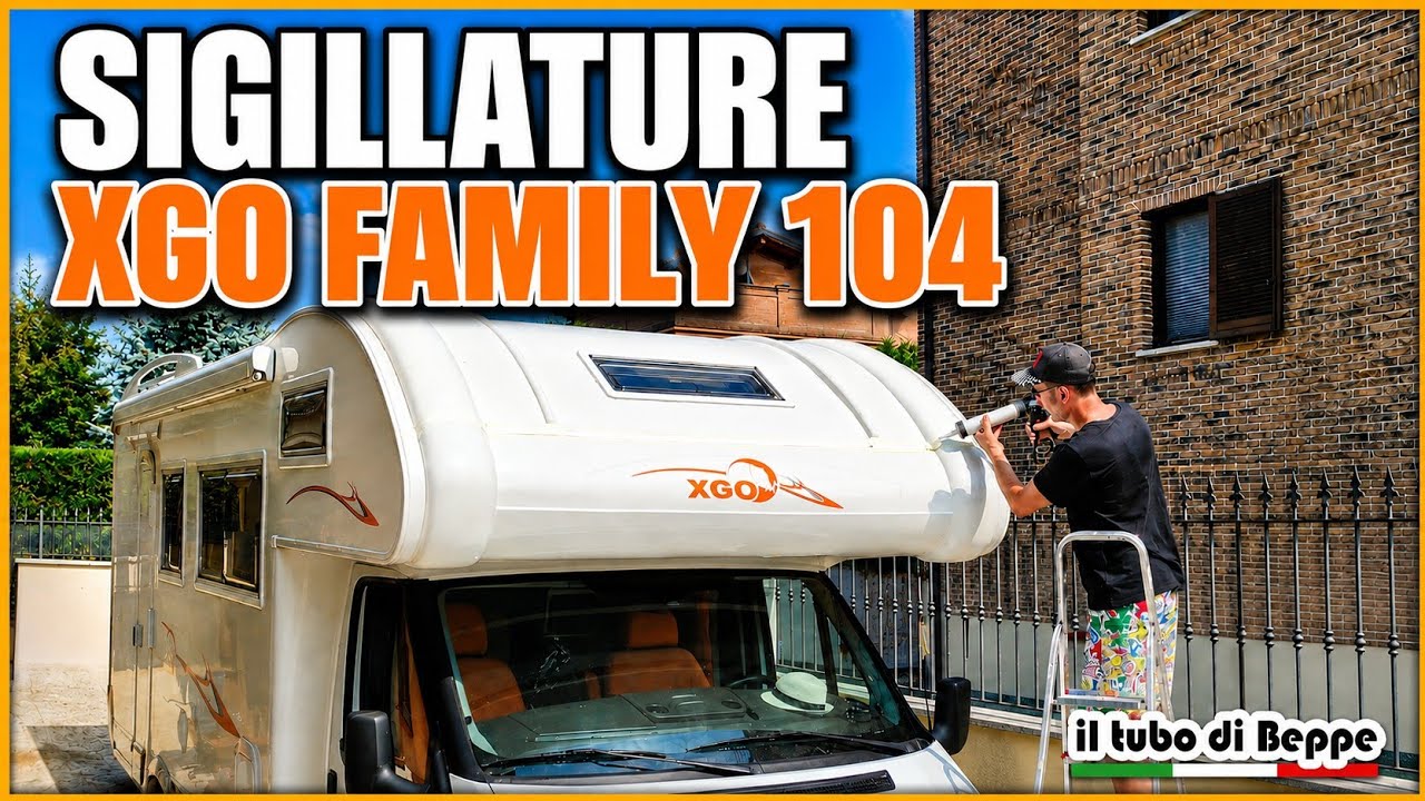 Ispezione, rimozione e sigillature mansarda camper XGO Family 104