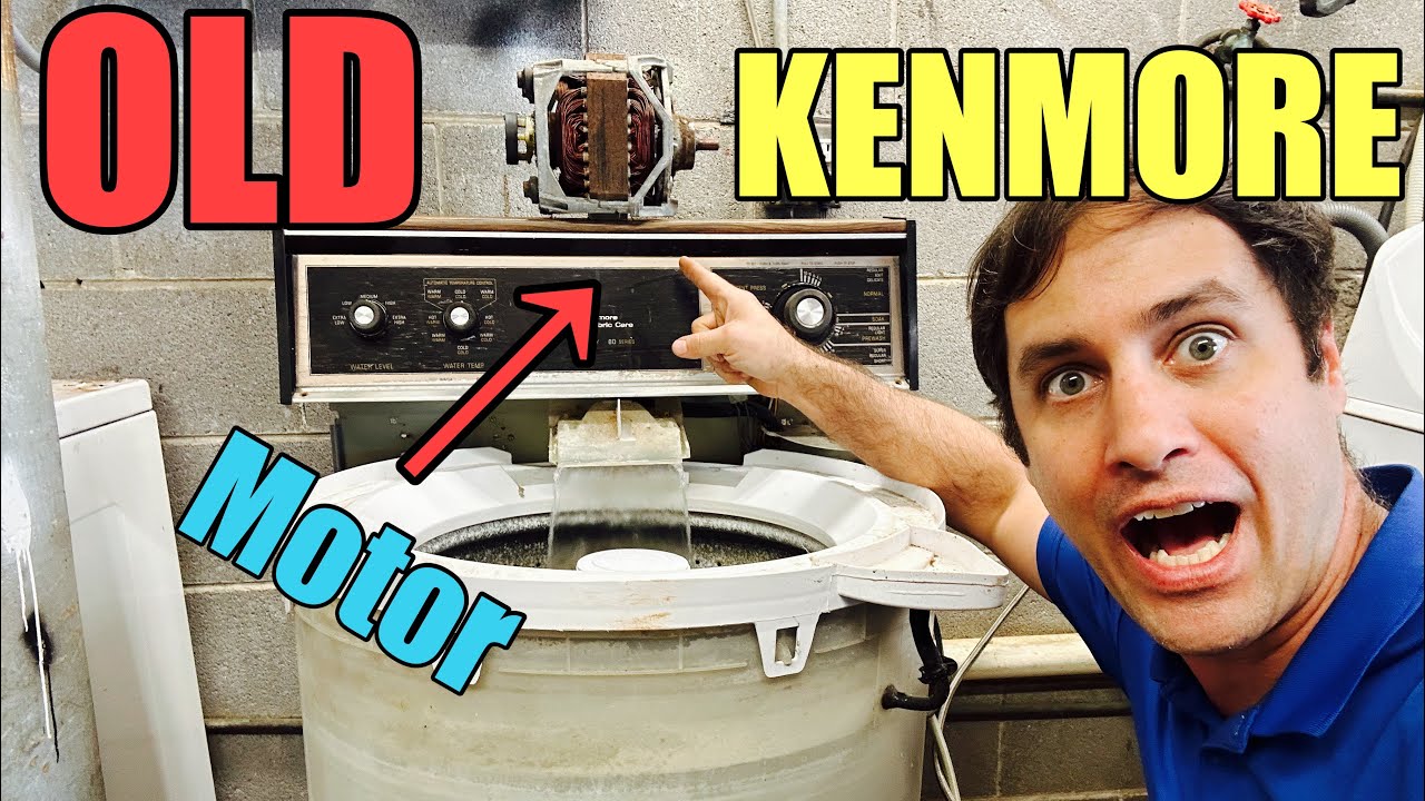 ЛУЧШЕЕ | Почему этот старый прямой привод Kenmore гудит | Двигатель, конденсатор и муфта | 110.92...