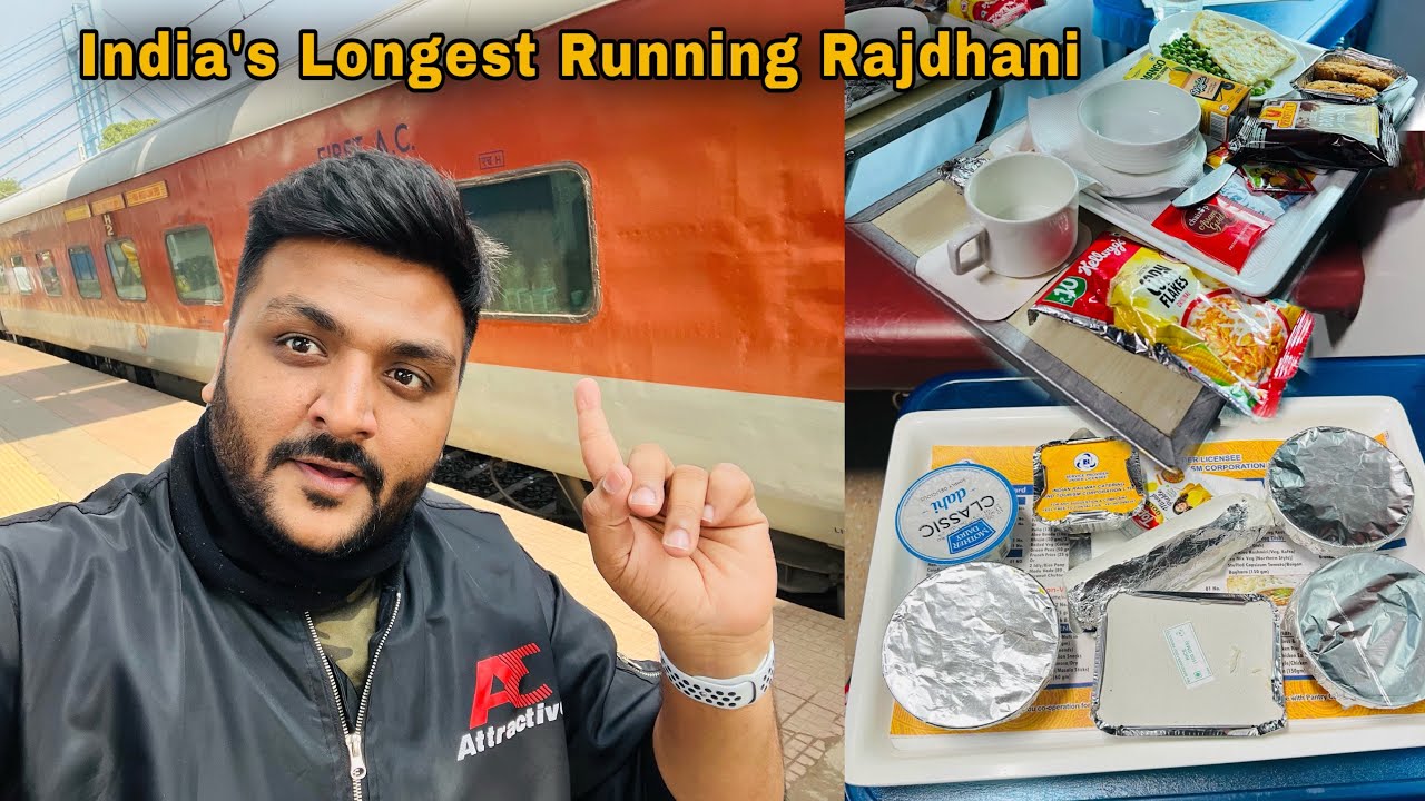 Longest Running Rajdhani Express First Class Food Review | Kerala to Delhi | Indian Railways | EP1