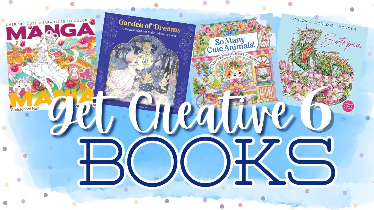 Делюсь всеми моими книгами из серии Get Creative 6 — Manga Mania, Ecotopia и другими!