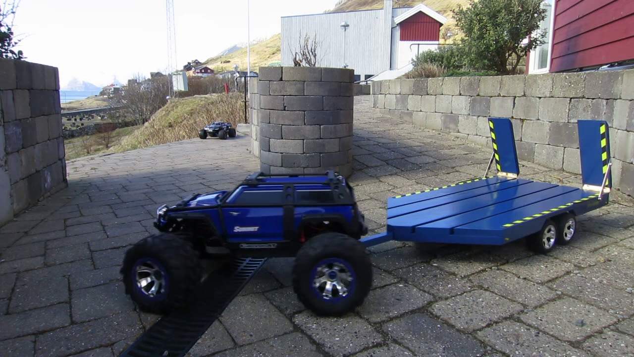 Homemade wood RC Trailer