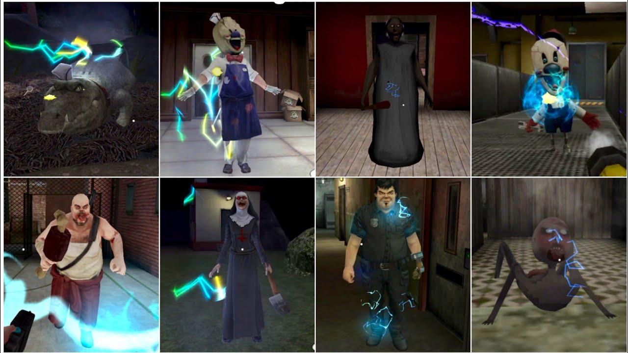 Shocking Enemies With Electricity | Mr Meat vs Granny vs Grandpa vs Terry vs Rod vs Evil Nun 