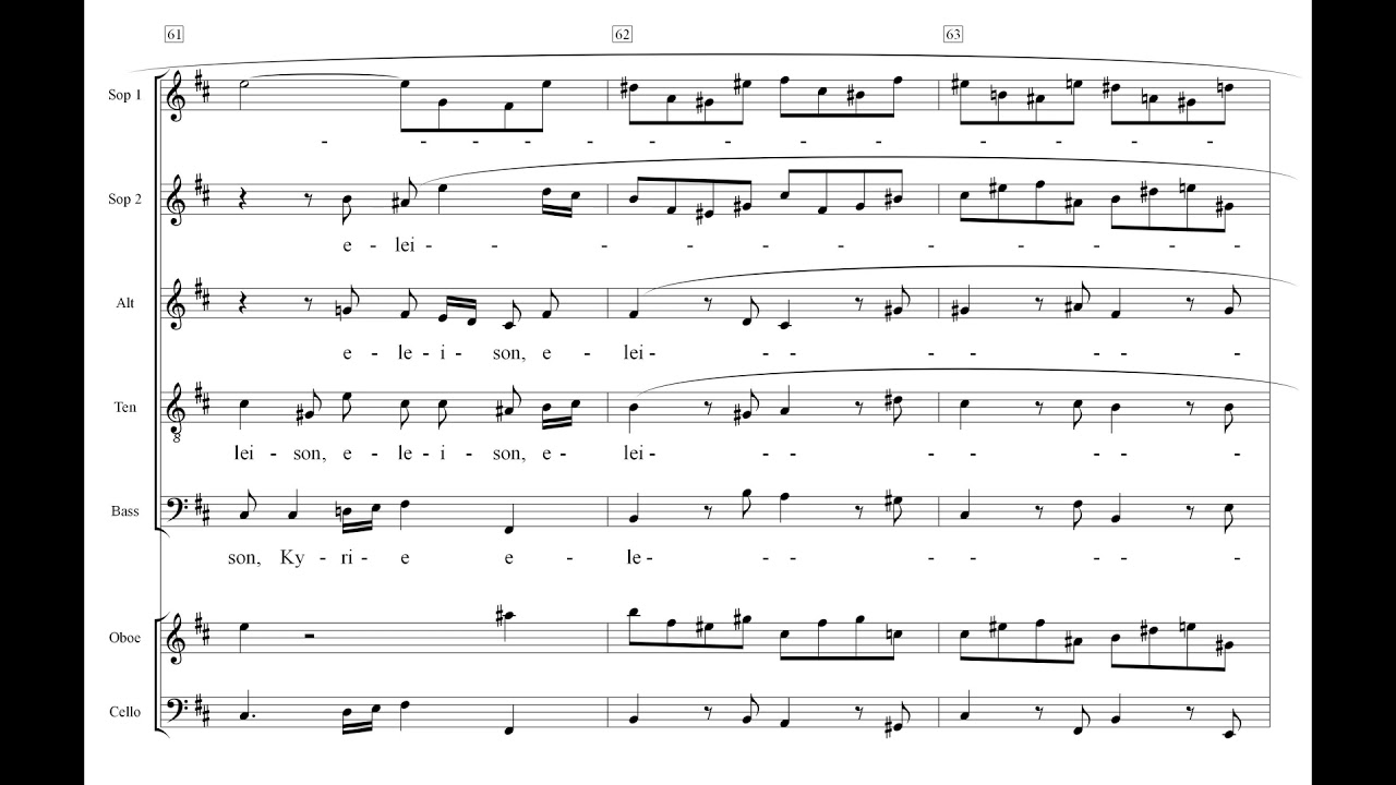Messe in hMoll 01 Kyrie eleison Einstudierung Tenor