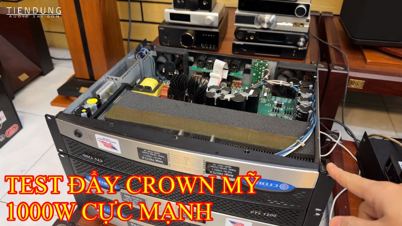 Test đẩy 1000W và loa FULL 800W chơi karaoke cục mạnh - Tiến Dũng audio Sài Gòn