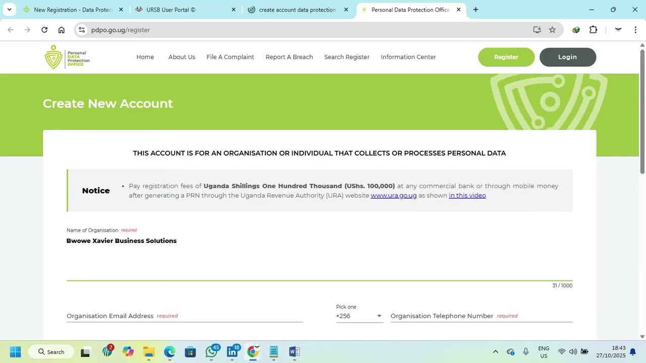 How to create a Data Protection Officer (DPO) account