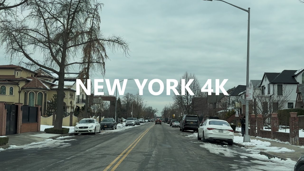 4K New York - Driving tour of Brooklyn ( Manhattan Beach ) - Dec 17, 2025
