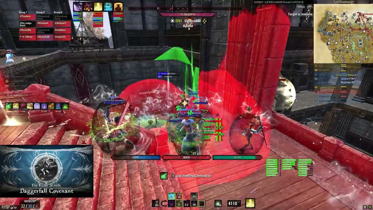 ESO PvP Ball Group.  Army of the Covenant Raid #8