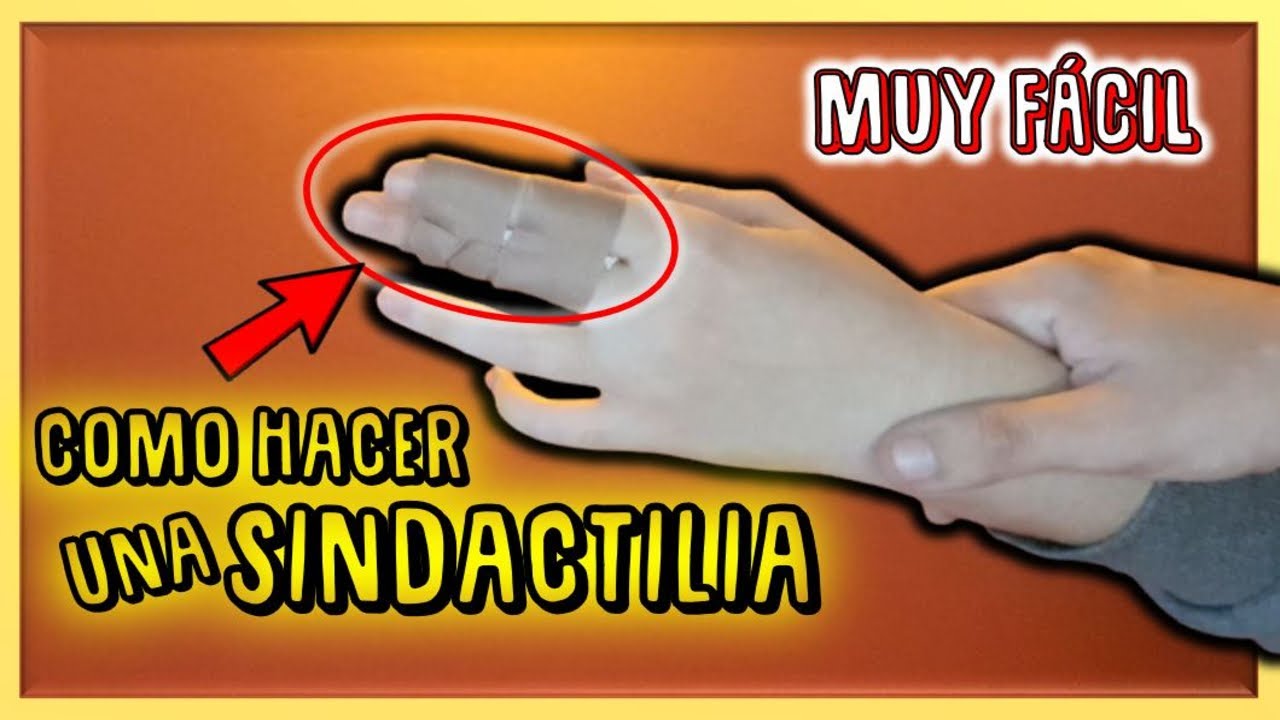 CÓMO hacer una SINDACTILIA  de los DEDOS | ¡Muy FÁCIL!