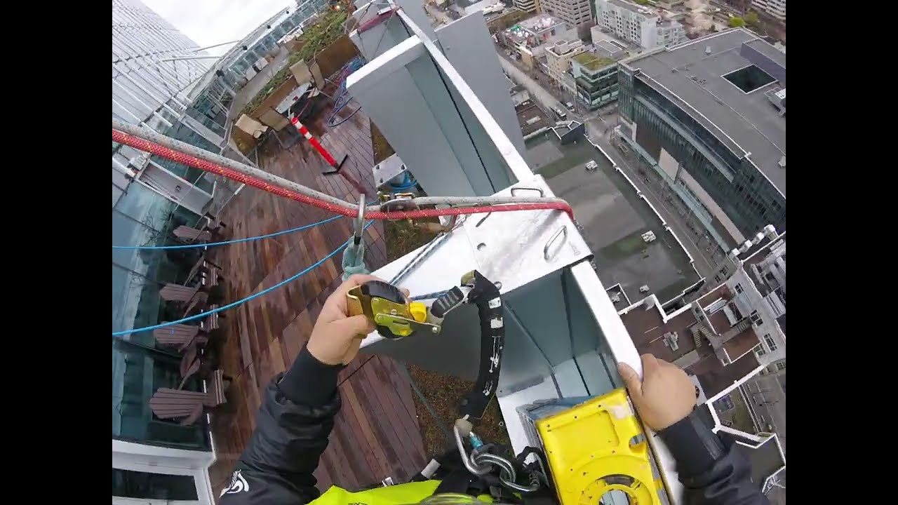 Downtown, tower Vancouver city center 2 Rope access, Canada