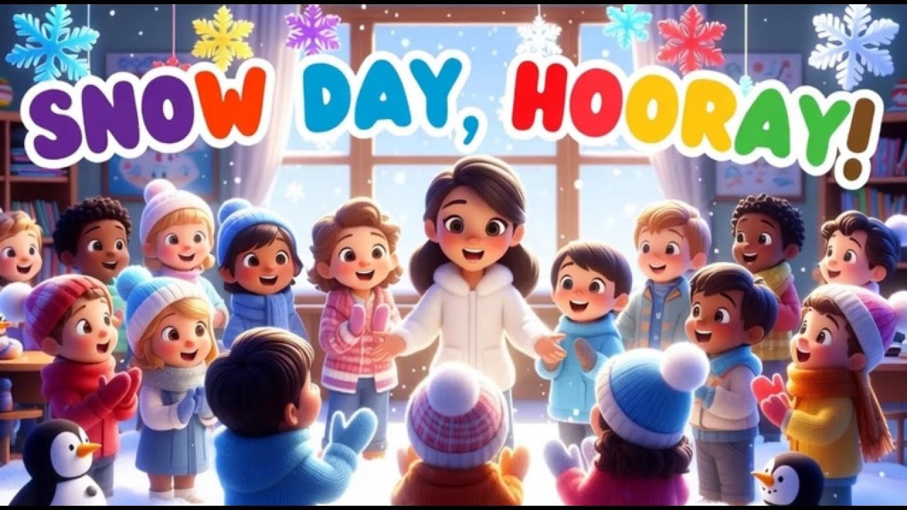 SNOW DAY, HOORAY! ❄️ Fun Winter Sing-Along Song for Kids | Dance & Clap Along