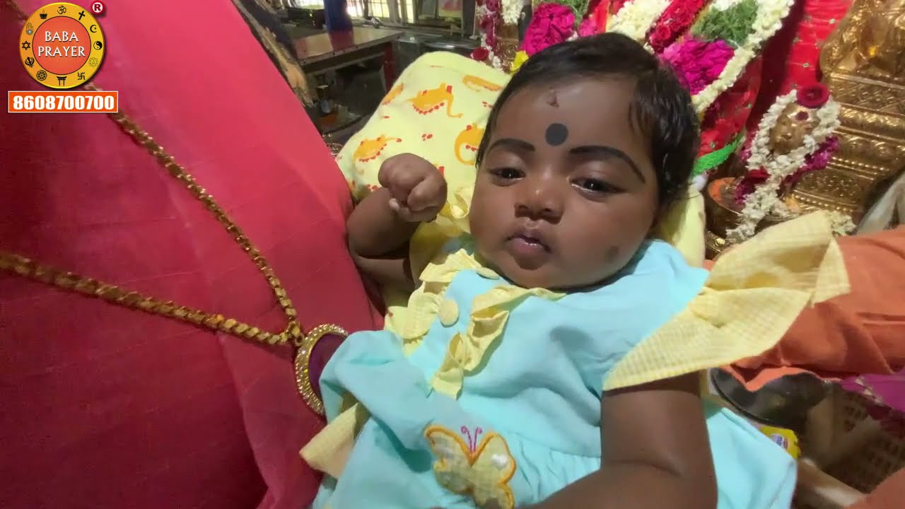 குழந்தைமீது சாய்பாபாவே பூச்சொரிந்து வாழ்த்தும் அற்புத காட்சி ( Viral Video)
