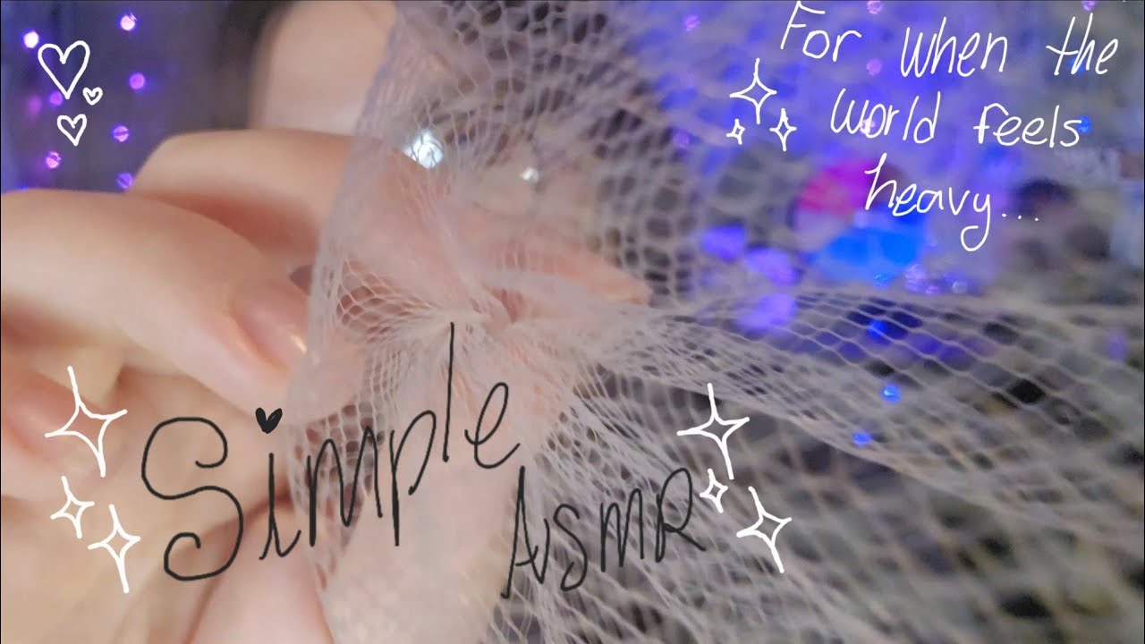 Simple ASMR for when the world feels heavy 🌸💕 #asmr 