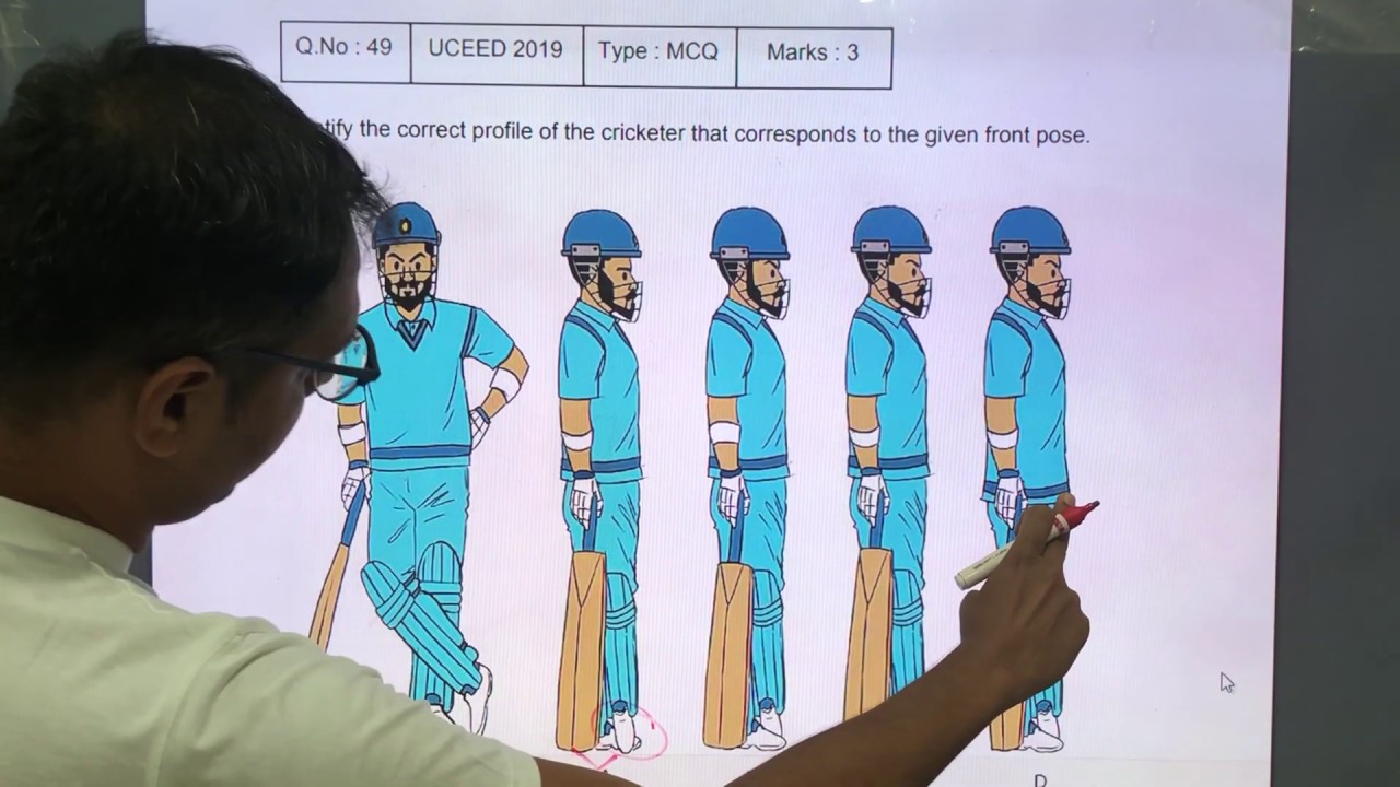 UCEED 2019 Solved Paper - Solution for Question No. 49