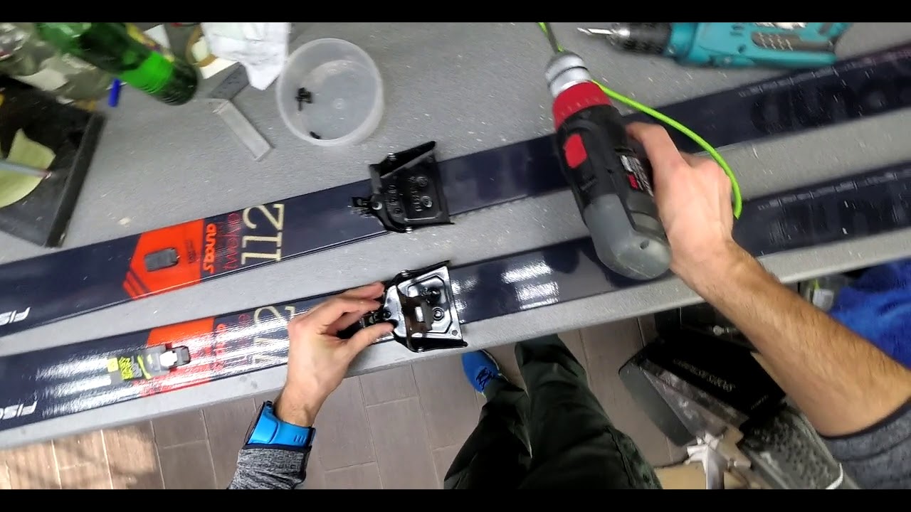 Установка креплений rottefella super telemark
