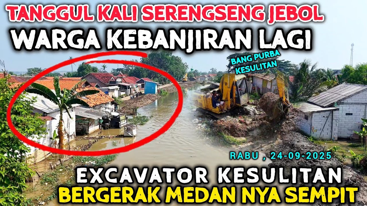 LAGI & LAGI KALI SERENGSENG MELUAP KARENA TANGGULNYA TERHALANG BANGUNAN LIAR❗️SIAPA SALAH GUYS❓️