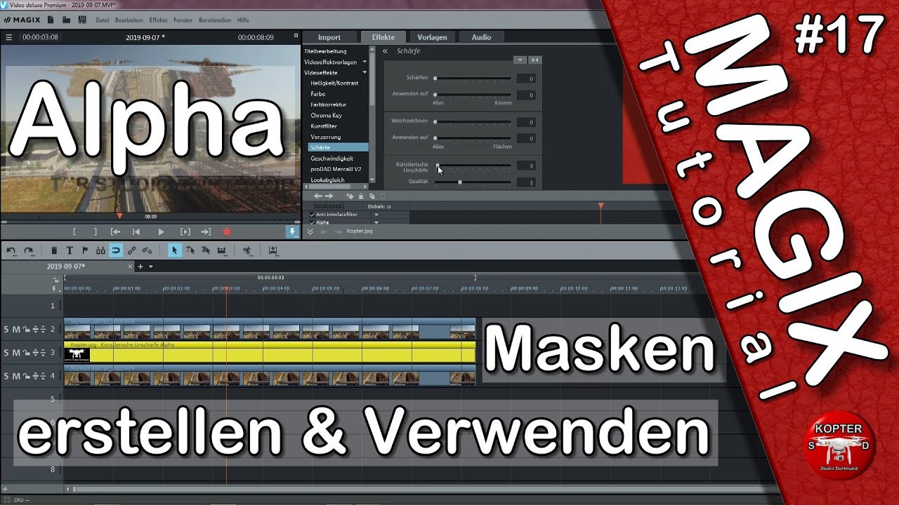 Magix Video Deluxe • wofür Alphamasken gut sind • Tutorial • deutsch