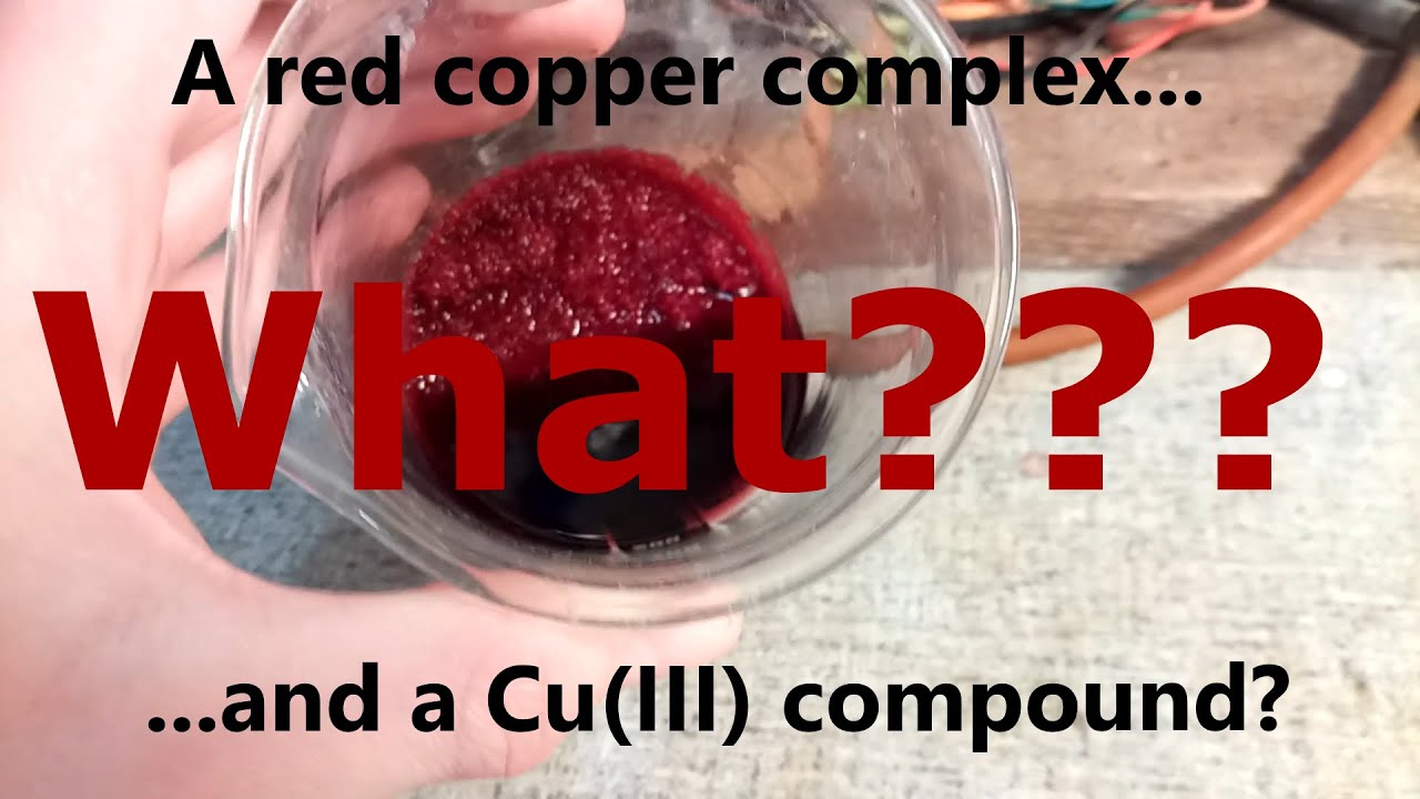 A red copper compound and Cu(III)