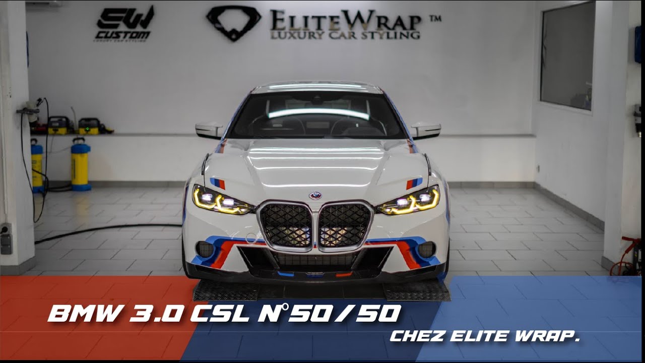 Je découvre une BMW 3.0 CSL à 50 exemplaires chez ELITE WRAP 🔥💎