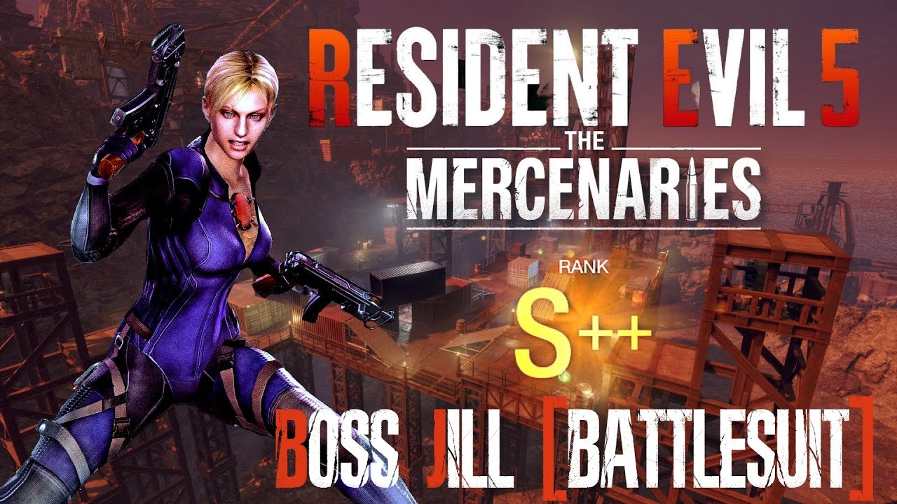 Resident Evil 4 Remake - Mercenaries - Docks(Sunset) - Jill[Battlesuit] - S++ Rank 4K60FPS
