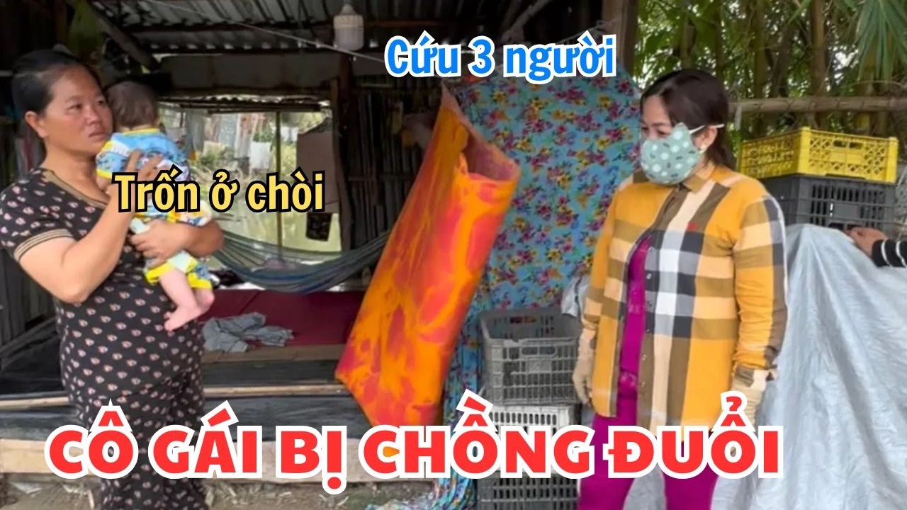 Cô gái nói cứu ba người mà chồng đuổi ra khỏi nhà ôm con phải ở trong căn nhà nhỏ