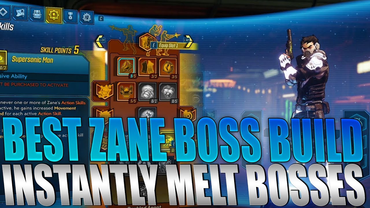 Borderlands 3 - BEST Zane Boss Build! INSTANTLY Kill Every Boss Mayhem 3