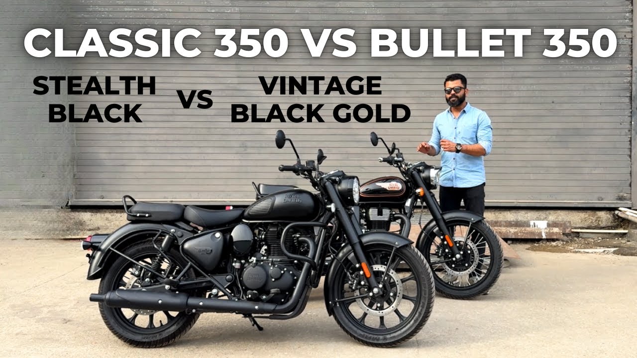 Classic 350 Stealth Black vs Vintage Bullet 350 Black Gold | Black Beasts | Motorxone