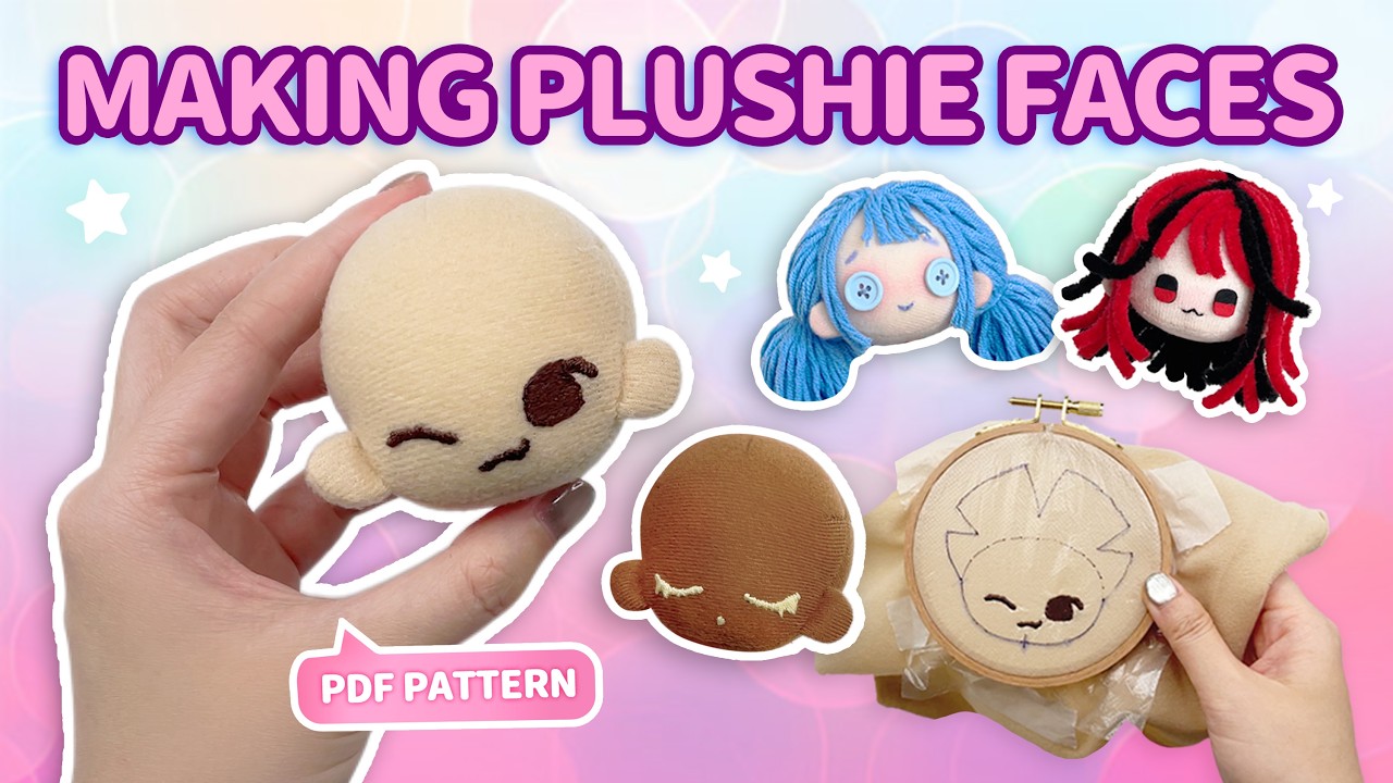 How to Make Humanoid Plushie Faces: 3 Easy Methods