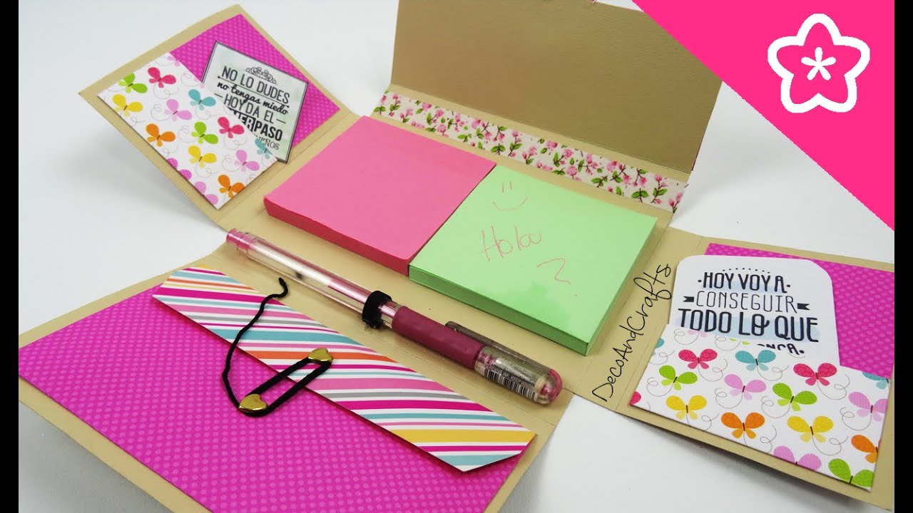 Organizador de Notas Post-It para la Escuela u Oficina - DecoAndCrafts