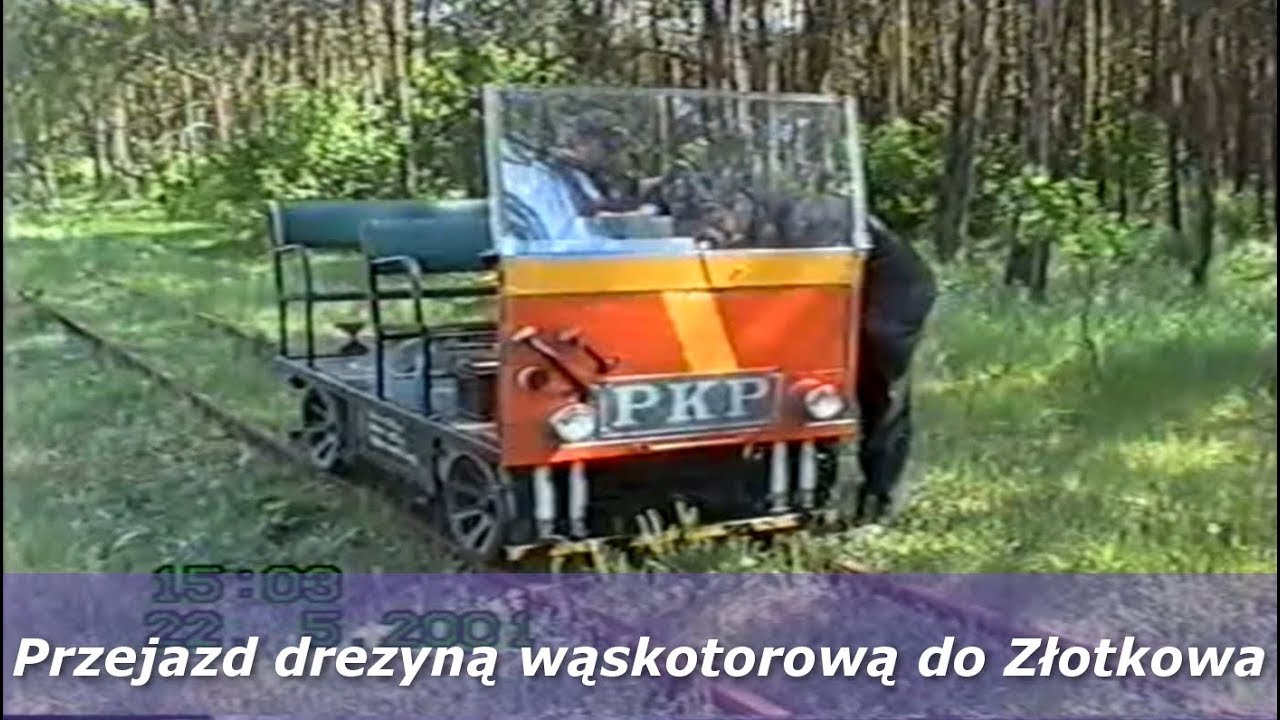 Drezyną wąskotorową do Złotkowa - 22.05.2001