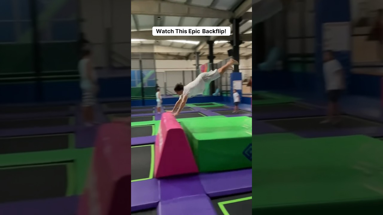 Watch this Epic Backflip! #parkourchallenge #backflip #parkour