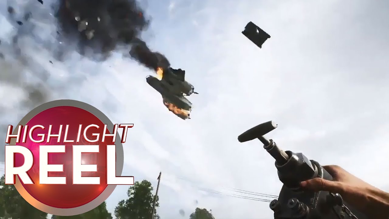 Highlight Reel #486 - Tank Wrecks Plane In Very Battlefield V Way
