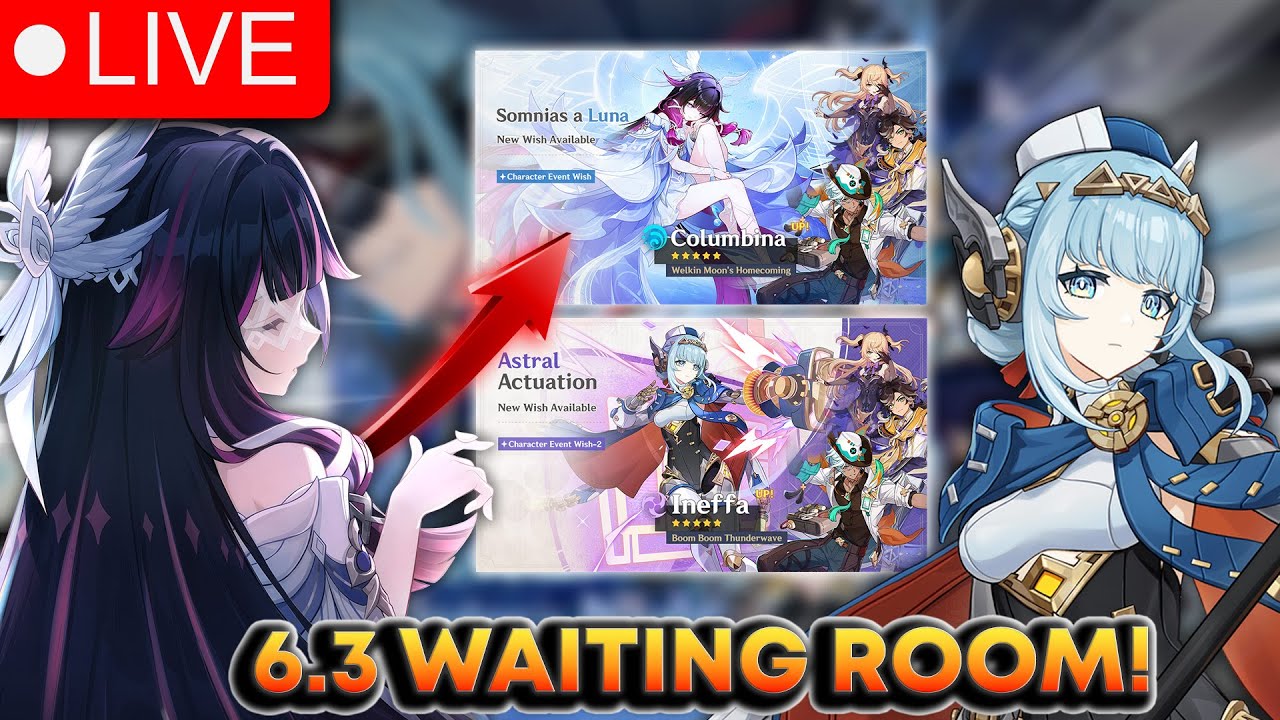 🔴LIVE🔴 GENSHIN IMPACT 6.3 WAITING ROOM WITH COUNTDOWN TIMER! COME JOIN IN! | Genshin Impact