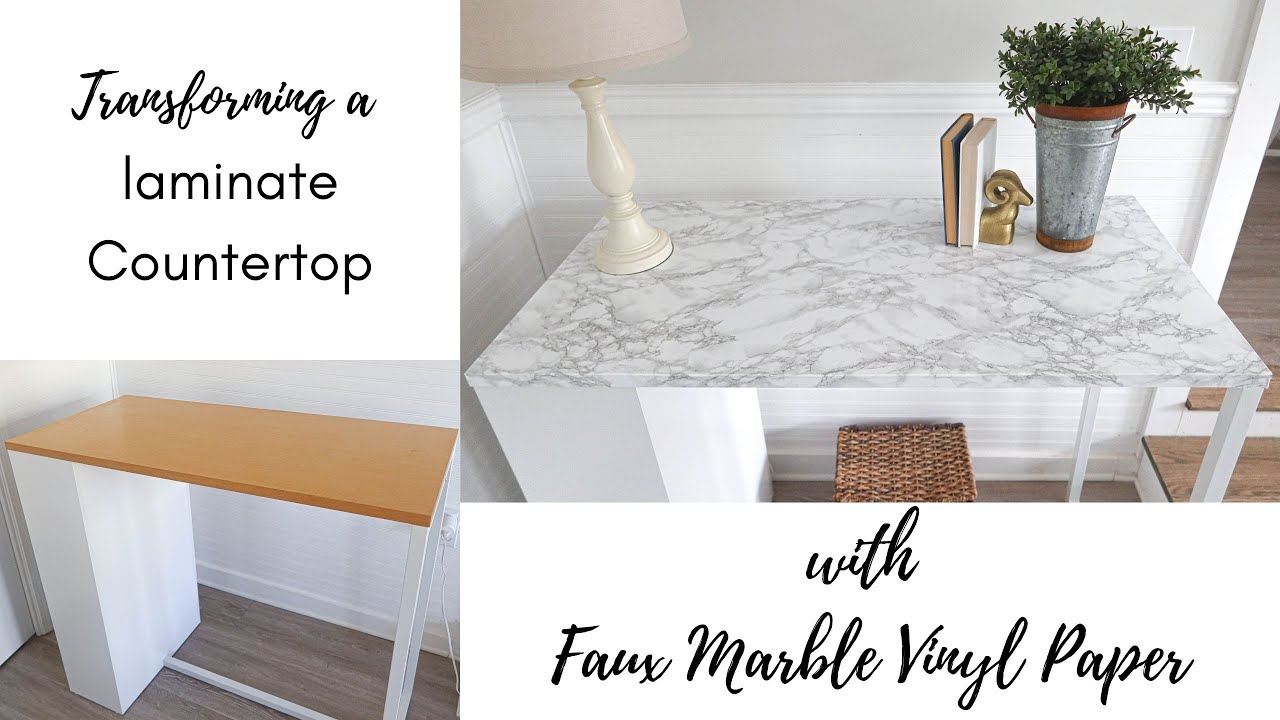 How to apply faux marble self adhesive vinyl contact paper