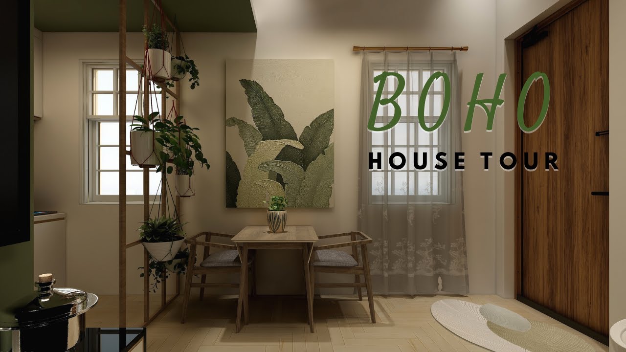 Boho + Minimalist Loft House Tour