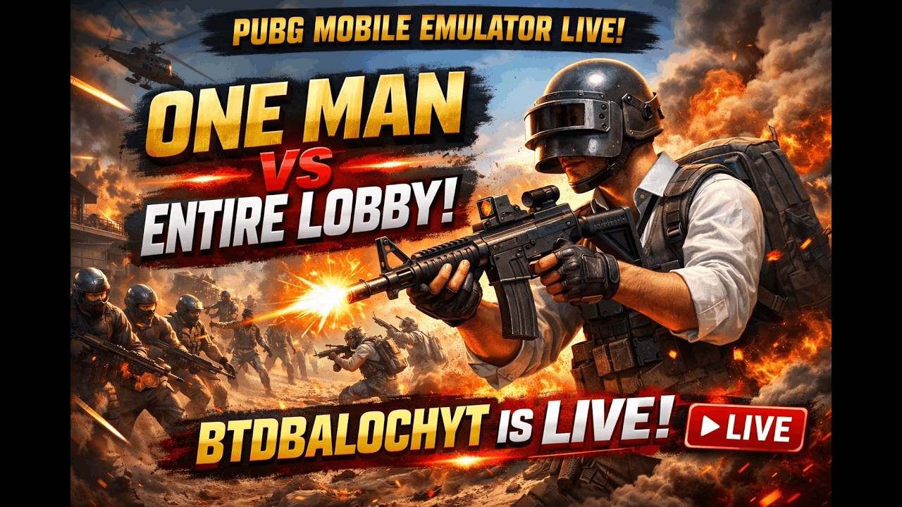 One Man vs Entire Lobby 😳 PUBG Mobile Emulator Live | PUBG Mobile | Team BTDBALOCHYT IS LIVE💥🔥