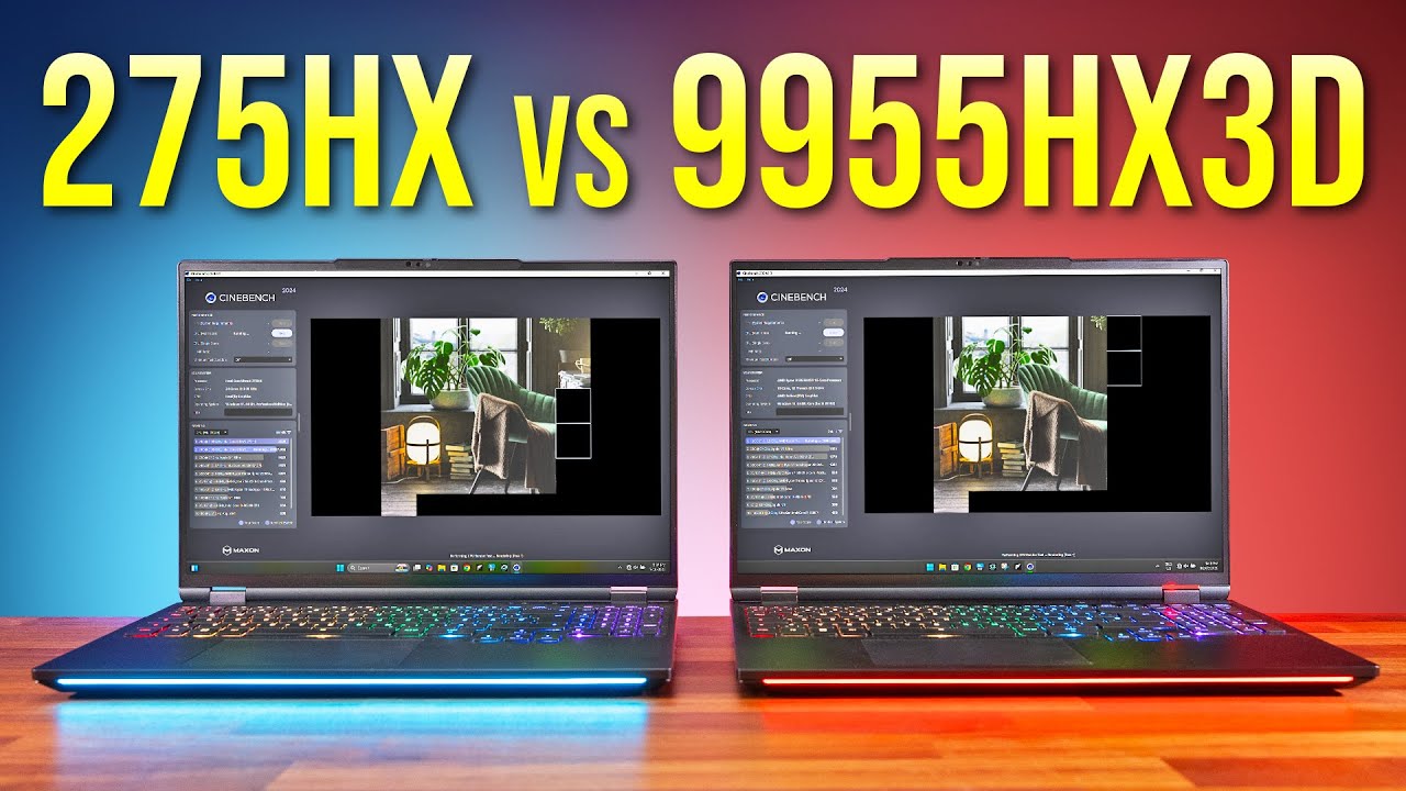 Best Laptop CPU? Ryzen 9 9955HX3D vs Intel Core Ultra 9 275HX