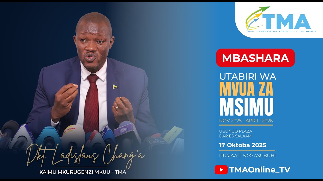 UTABIRI WA MVUA ZA MSIMU (NOVEMBA 2025 - APRILI 2026)