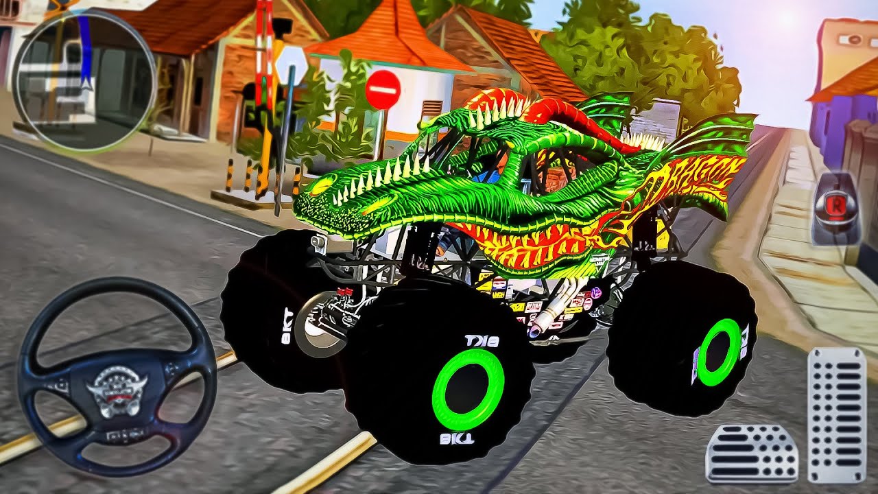 Dragon Monster Jam Titans - Extreme Off-Road Map Bus Simulator Indonesia - Android GamePlay #30