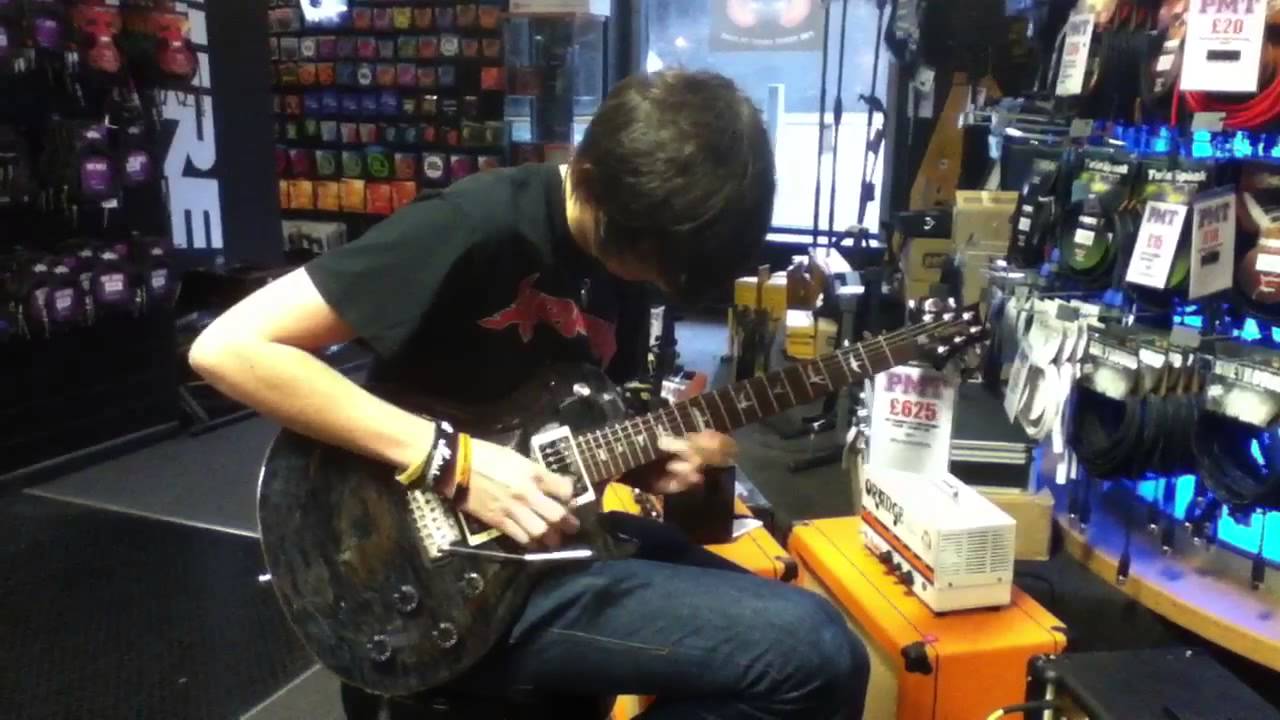 Trying out the PRS SE mark tremonti limited edition custom