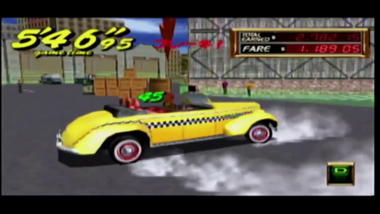 PSP　クレイジータクシー２　HOT-D　CRAZY TAXI DOUBLE PUNCH　10分モード　レトロゲーム