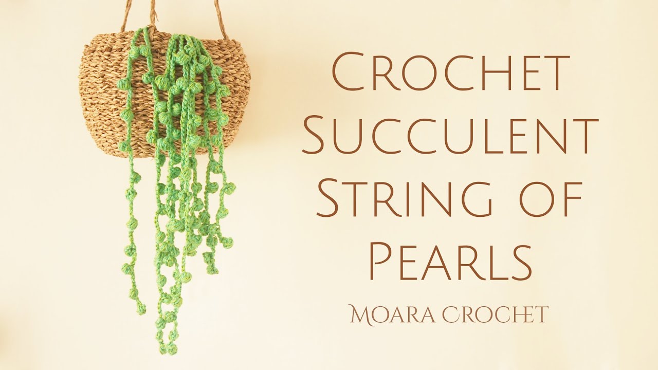 Бесплатный узор для вязания крючком суккулентов – Нитка жемчуга | Moara Crochet