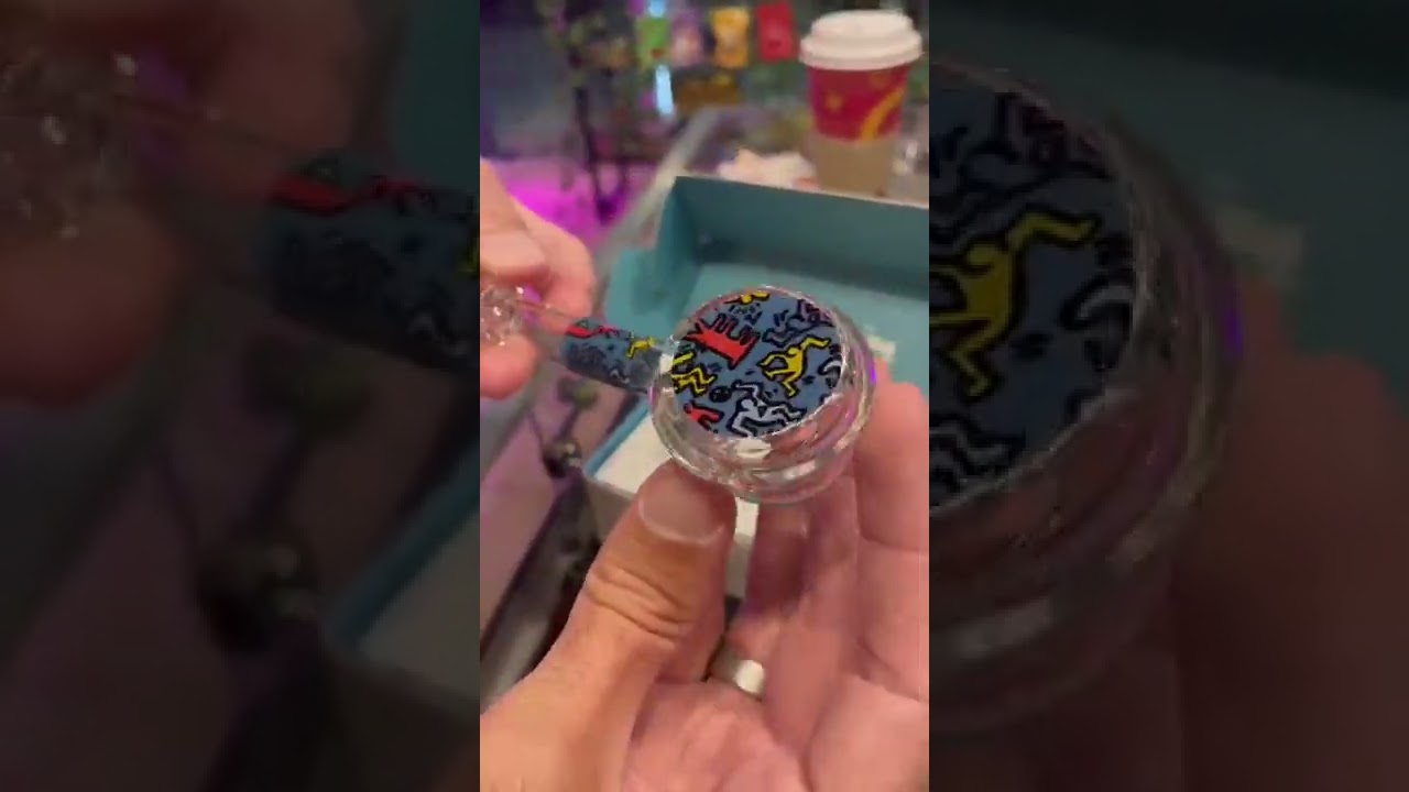 PIPA DE BOROSILICATO K. HARING GLASS SPOON PIPE BLUE / CHILL GROWSHOP