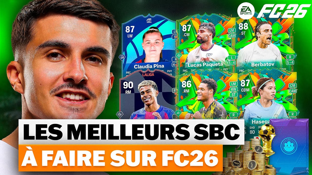 LES MEILLEURS SBC À FAIRE SUR FC26 ! CLAUDIA PINA, YAMAL, PAQUETA, BERBATOV...