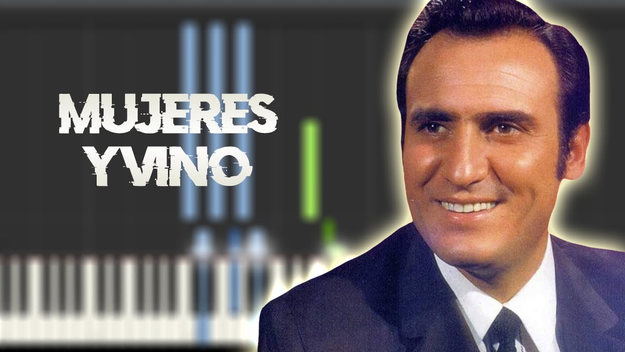 Manolo Escobar - Mujeres y vino | Instrumental Piano Tutorial / Partitura / Karaoke / MIDI