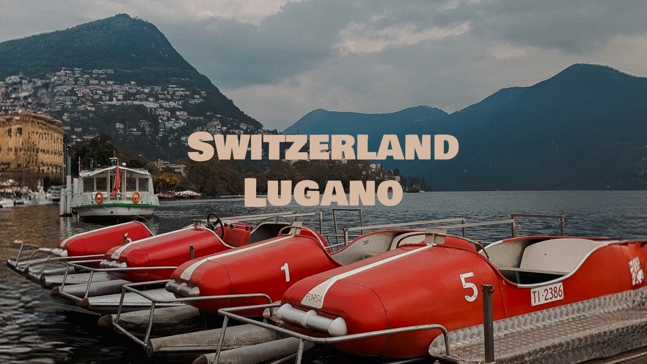 Lugano Switzerland in 4K | Walking Tour |