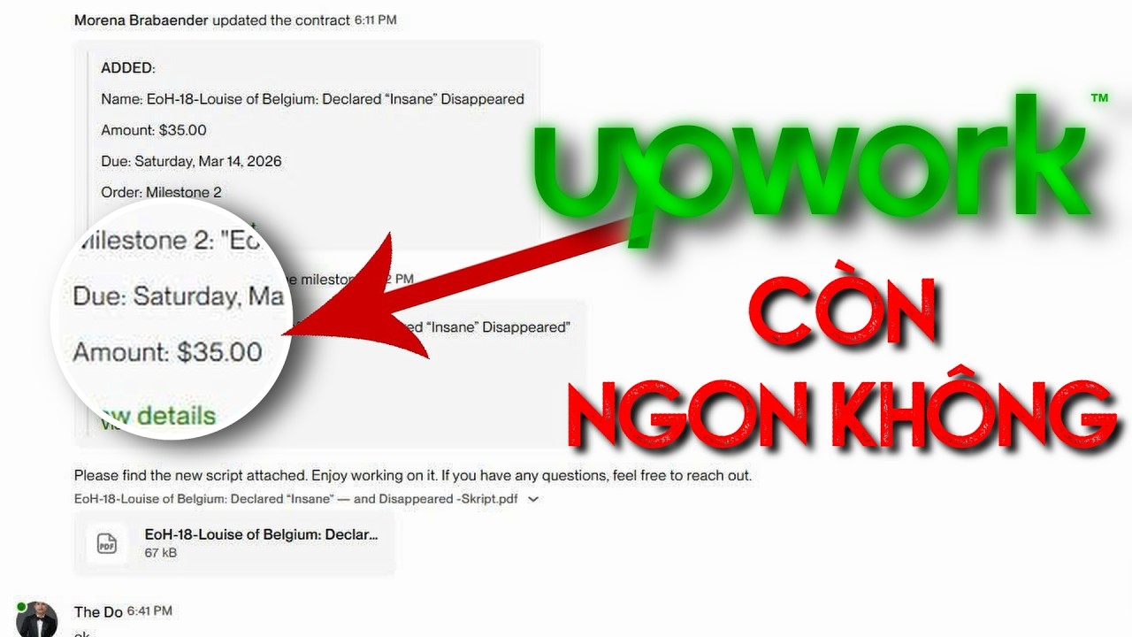 350$ 1 tháng,Job đầu tiên cho tài khoản mới, hành trình kiếm tiền Upwork từ con số 0