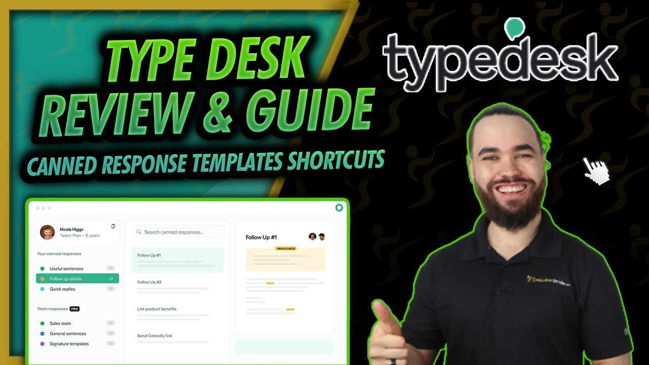 TypeDesk Keyboard Shortcuts Review & Guide ⌨ Canned Responses Lifetime Deal AppSumo - Josh Pocock