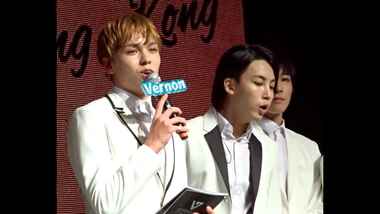 160904 Seventeen (세븐틴) Hong Kong Fan meeting- MC Vernon + 游戲分組